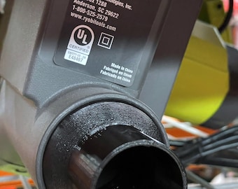 Adaptador de manguera para sierra de mesa Ryobi de 2 1/4 pulgadas a Festool/Ridgid/ShopVac/Craftsman