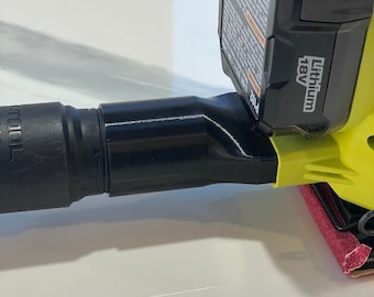 Adaptador de lijadora de hojas Ryobi para aspiradora Ridgid / Shop Vac / Festool / Craftsman (modelo P440)