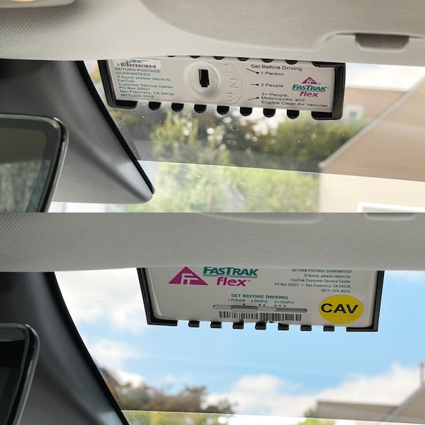 Fastrak Flex /CAV/Metro Holder for Windshield for Tesla S/3/Y, removable