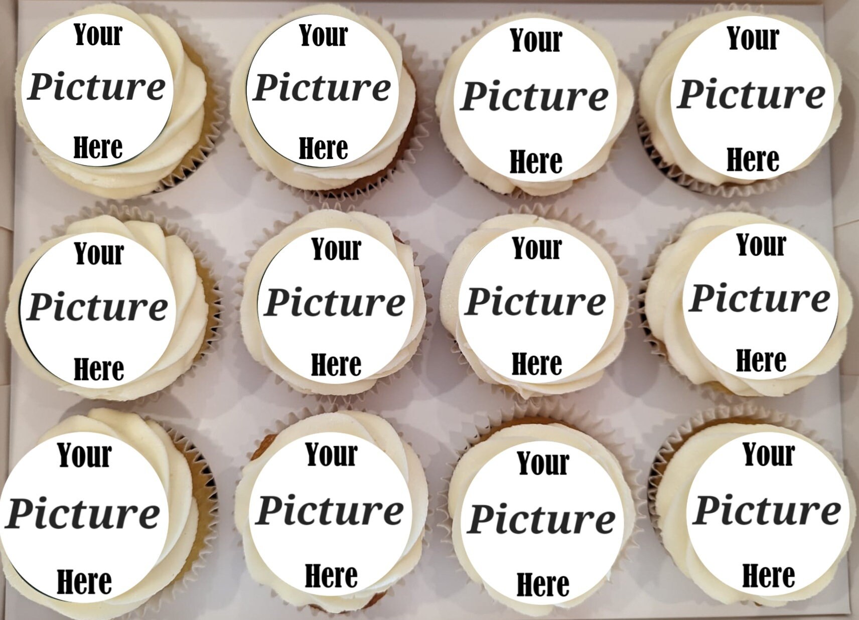 Custom Edible Cupcake Toppers Edible Images Custom Cupcake Toppers Logo