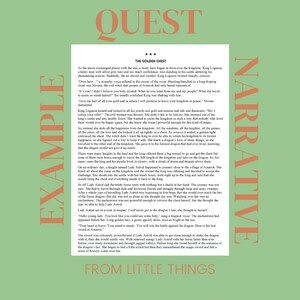 Three-Levelled Example Quest/Fantasy Narrative Story (Bump It Up) Downloadable Teacher Resource PDF