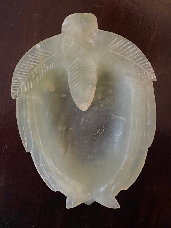 Hand Carved Jade Dish