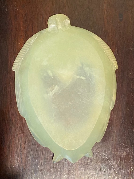 Hand Carved Jade Dish - image 2