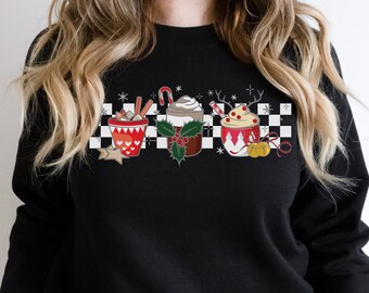 Merry Christmas Coffee Sweatshirt, Family Christmas T, Christmas Gifts, Gifts For Her, Happy Christmas, Funny Christmas Sweatshirt, Mom Gift