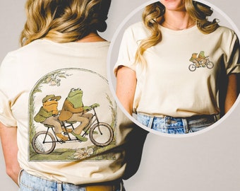 Frog and Toad Shirt, Vintage Classic Book Shirt, Cute Retro Frog Shirt, Cottagecore Tee, Book Lover Gift, Gift for Reader, Retro Book Shirt