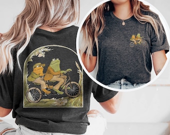 Frog and Toad Shirt, Vintage Classic Book Shirt, Cute Retro Frog Shirt, Cottagecore Tee, Book Lover Gift, Gift for Reader, Retro Book Shirt
