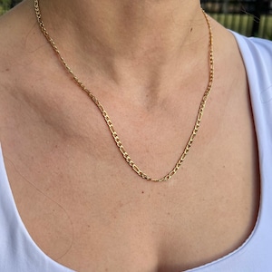 18k Gold Chain Necklace Bracelet , Figaro Chain , Paperclip Chain , Cable Chain , Twist Chain , Curb Chain, Mother Day Gift , Chain supply