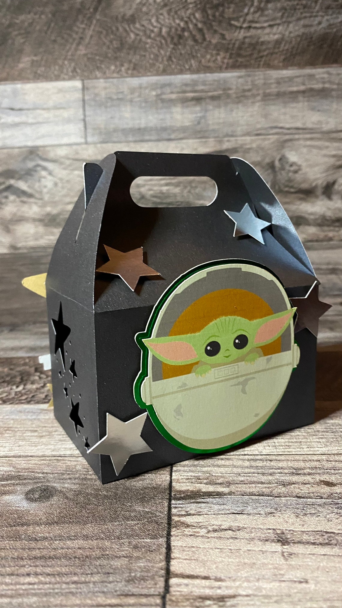 Baby Yoda Party Favor Boxes the Child Favor Boxes Gable Etsy