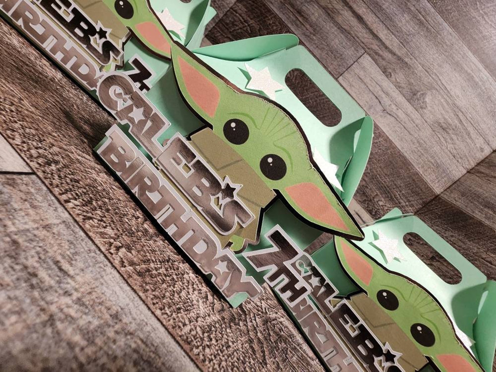 Baby Yoda Party Favor Boxes the Child Favor Boxes Gable Etsy