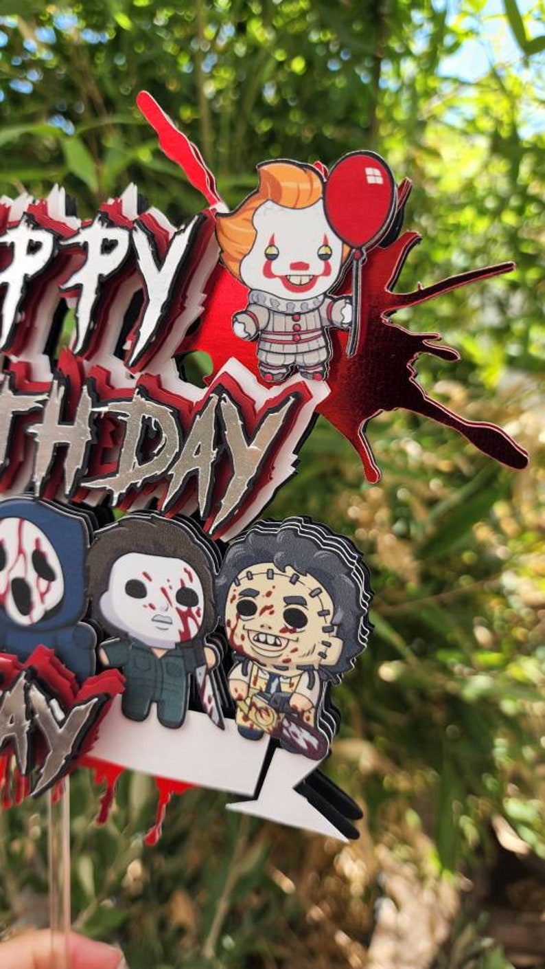 Classic Horror Movie Cake Topper Etsy