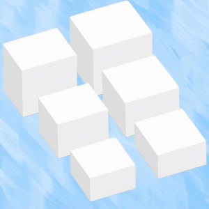 Premium Set of 6 Pcs Acrylic Food Risers for Buffet，white Riser Stand ...