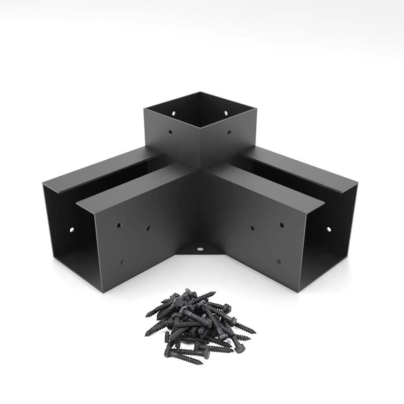 Stainless Steel 3way Right Angle Corner Bracket With Screws Etsy