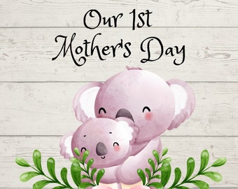 First Mother's Day SVG Bundle: Baby Cricut Cutfile (Digital Download)