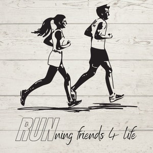 Best Running Friends SVG - Friends SVG, Amizade, Best Friends Cutfile, Cricut, Silhouette, PNG, Digial Download