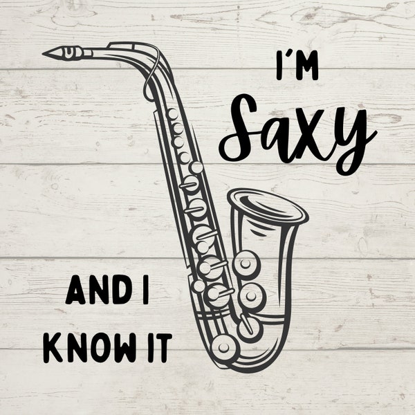 Plotterdatei Saxophon, Musikinstrument Png, Jazz, Cricut Cutfile, Silhouette, Digital Download, Marschband