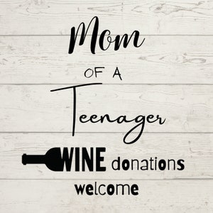 Mom of a Teenager Svg, Teenager Mom Svg, Teenager Mom Png, Teenager Mom Bundle, Teenager Mom Designs, Teenager Mom Cricut