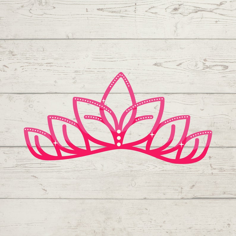 Crown SVG, Tiara Svg, Princess Crown Svg Cutfile for Cricut, Digital