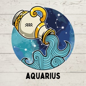 Aquarius SVG, Aquarius PNG, Aquarius Bundle, Cricut, Designs, Silhouette, Téléchargement numérique