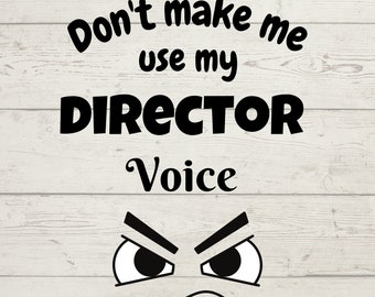 Director Voice SVG Bundle: Cricut, Silhouette Cut File (Digital Download)