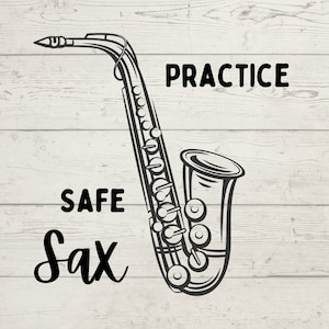 Saxophon Svg, Musikinstrument Png Dateien, Band Bundle, Jazz, Cricut Cutfile, Silhouette, Digital Download, Marching Band