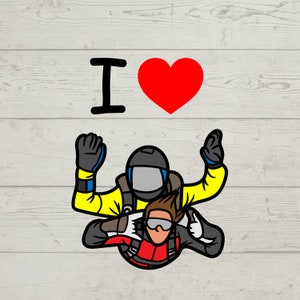 First Skydive SVG, First Skydive PNG, First Skydive Bundle, First Skydive cricut, Skydiving Designs, Silhouette, Digital Download, Skydive