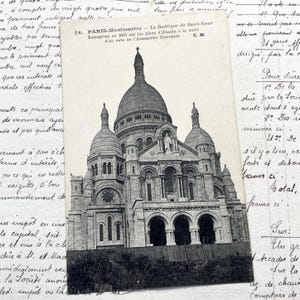 1920s - Paris postcard - Sacré-Coeur Basilica - Montmartre - Vintage Paris card