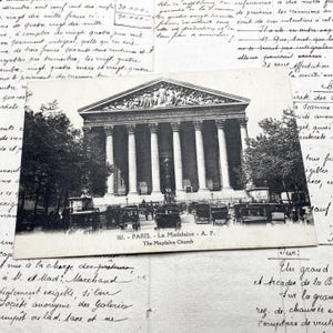 1900s - Postcard of Paris and the church of the Madeleine