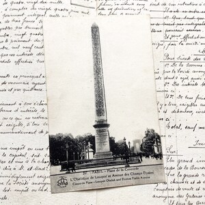 Années 1910 - Carte postale parisienne - Place de la Concorde et l'obélisque de Louqsor