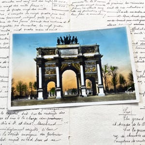 Années 30 - Carte postale de Paris - Arc de triomphe du Carroussel - Paris Card vintage - Carte postale française du début du XXe siècle