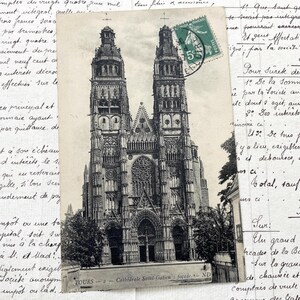 Années 1910 - Carte postale française de la cathédrale Saint-Gratien de Tours