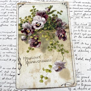 1910s - Postcard with a beautiful bouquet of flowers - Vintage French Postcard