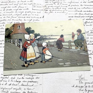 Années 1910 - Carte postale belge avec une belle illustration