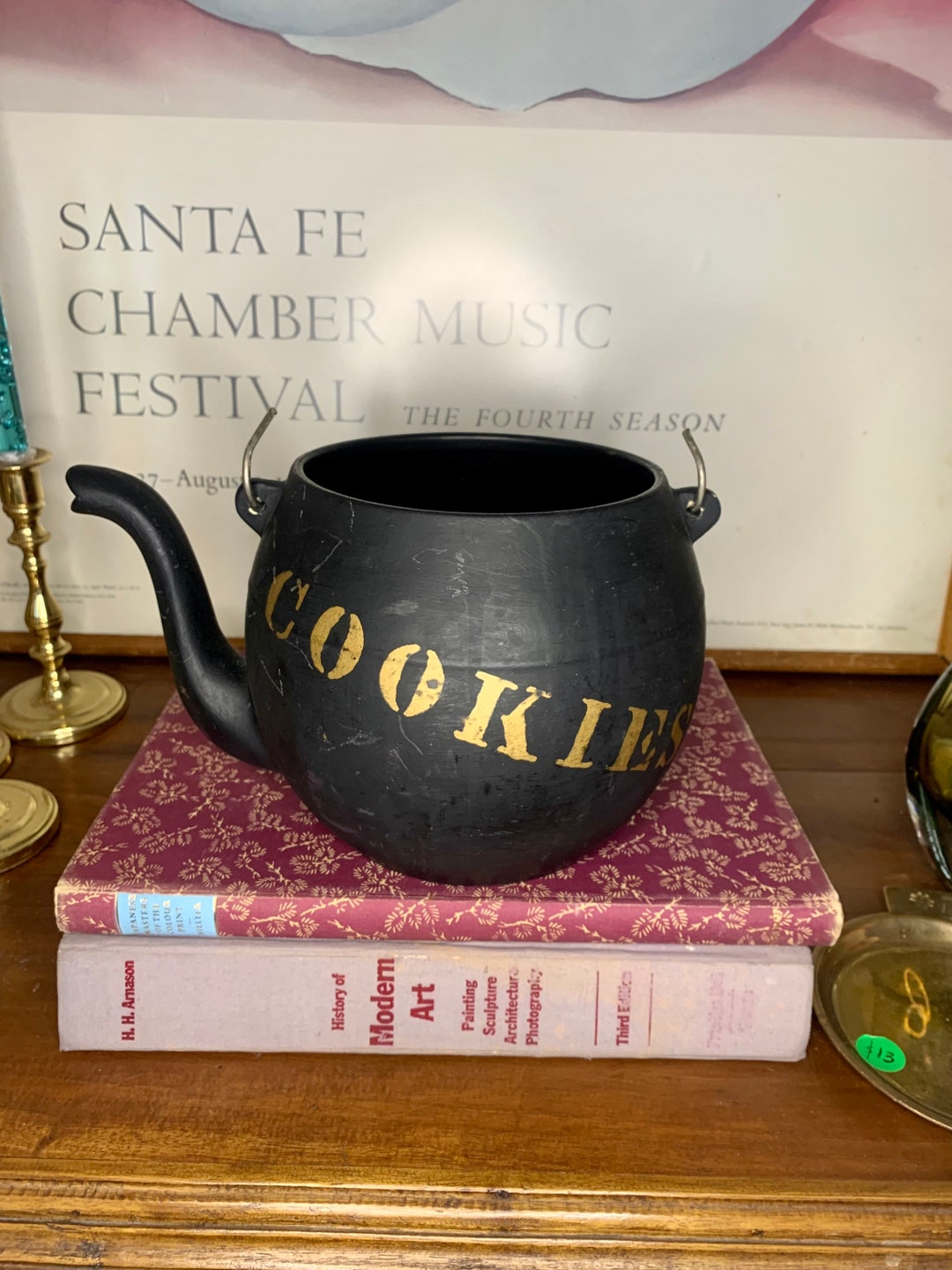 Vintage Mccoy Teapot Cookie Jar With Metal Handle kookie Kettle Etsy