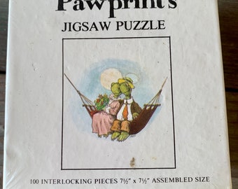 Vintage Pawprints Sealed Puzzle 1976 NIB