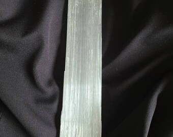 Selenite crystal wand