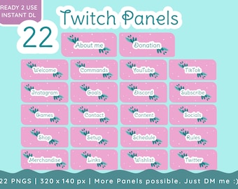 Twitch Panels | SELFLOVE | 22 panels