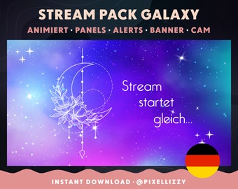 Twitch Overlay Package | German | GALAXY