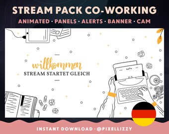 Twitch Overlay Package | German | WRITER | Author