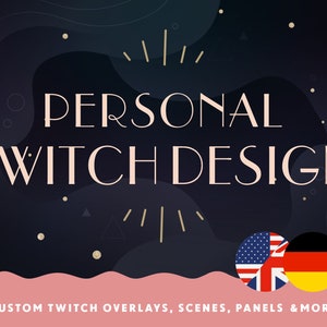 Benutzerdefiniertes Twitch Overlay Paket | Twitch Design | Kanal Design | Stream Design | persönliches Stream Design