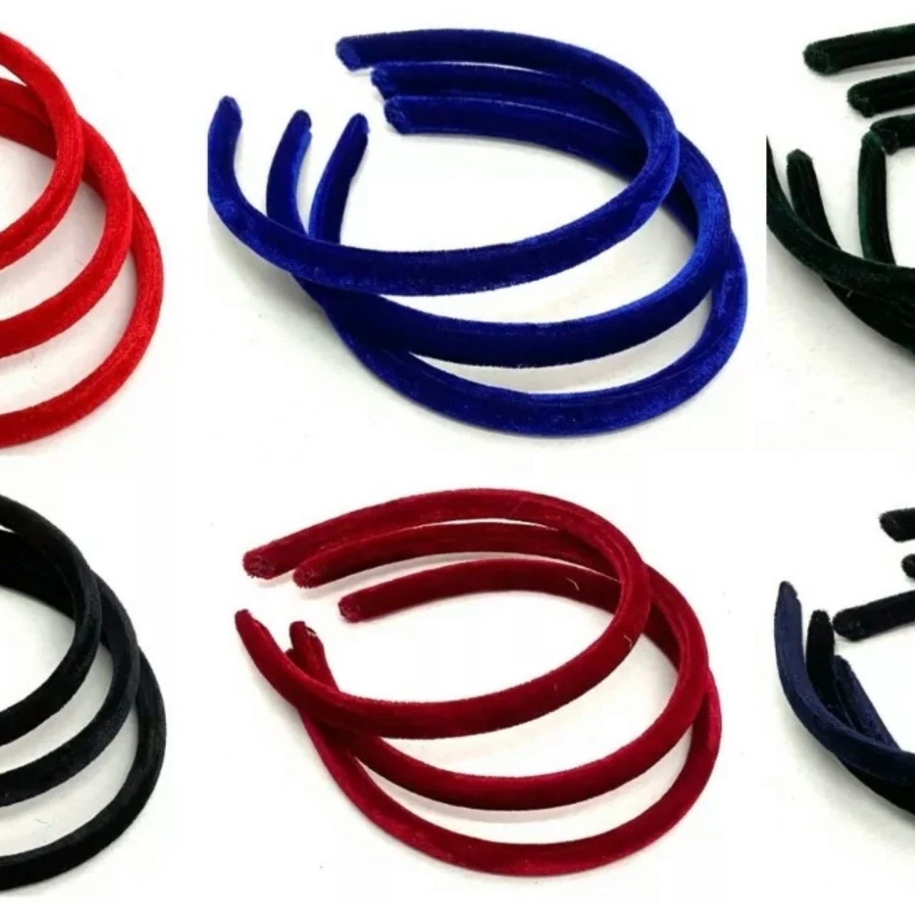 Kids School Velvet Headbands (Pack of 3)