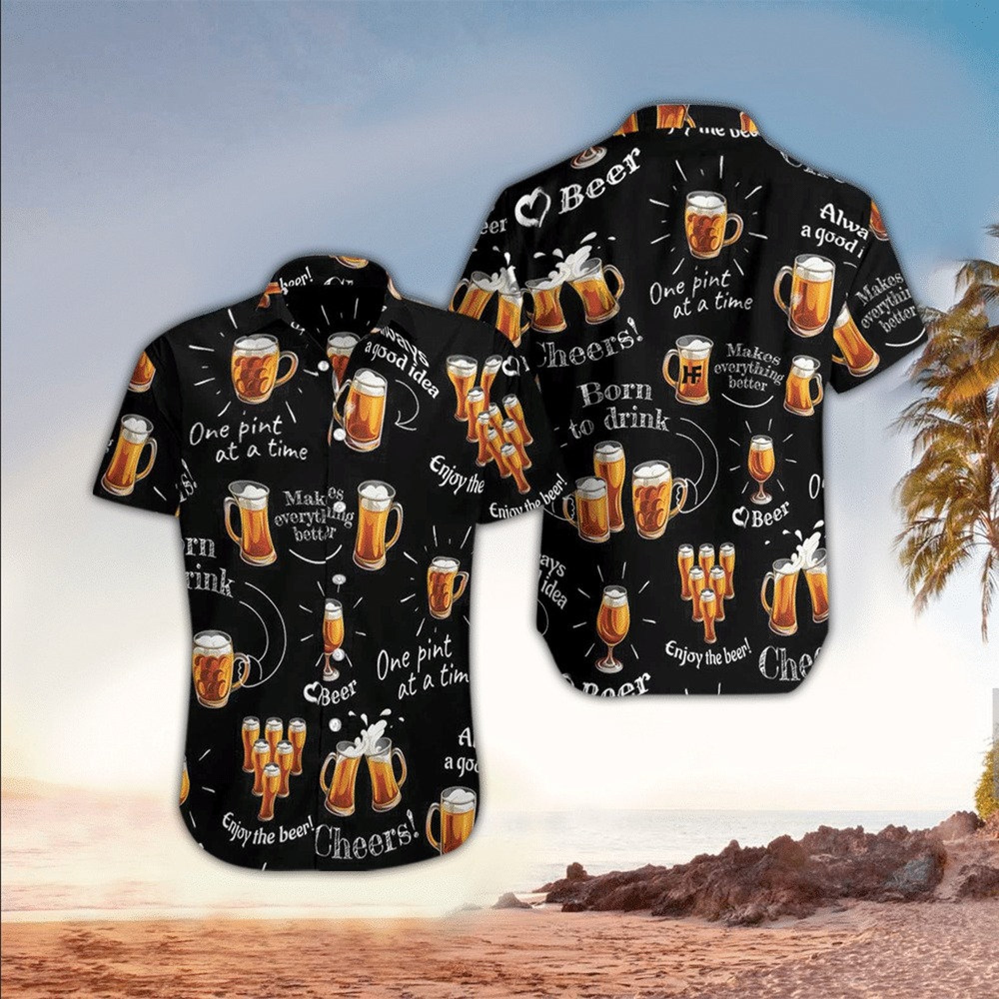 Bier Tropisches Hawaiian Shirt Bier Tropisches Hawaiian Shirt