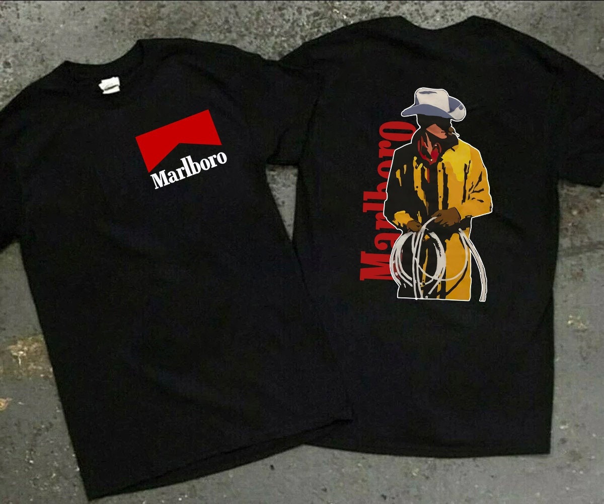 Discover Marlboro Vintage Zweiseitiges T-Shirt