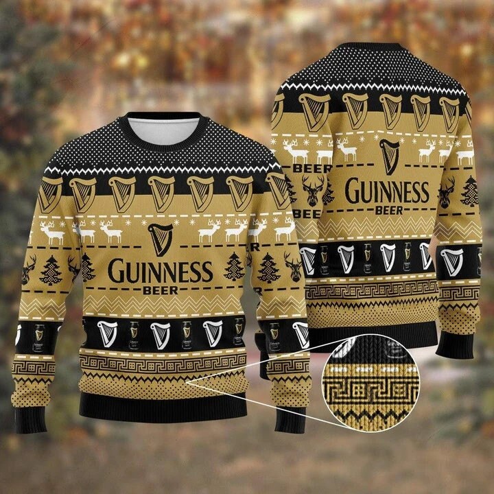 Discover Guinness Ugly Christmas Sweater All Over Print,Xmas Sweater, Xmas 2022 Gift,Christmas Gift,Christmas Gift Sweater