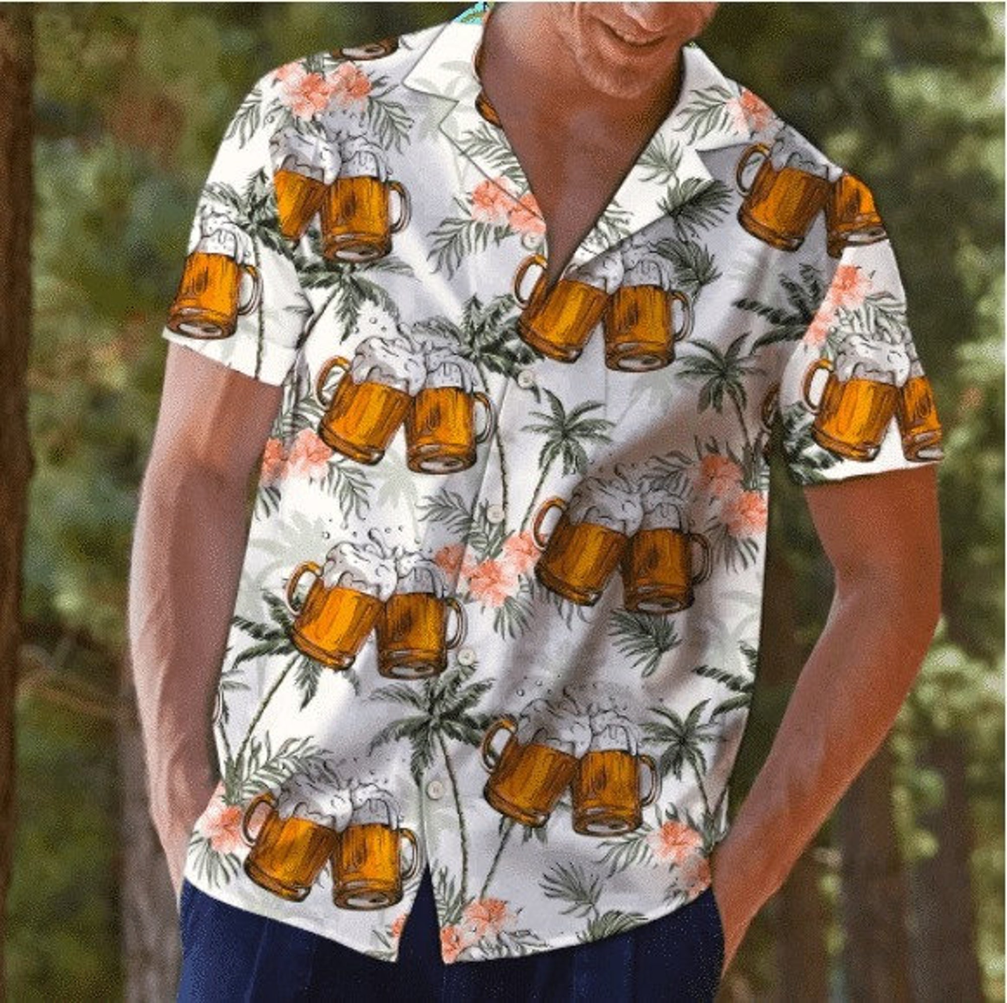 Bier Tropisches Vintage Aloha Hawaiian Shirt Bier Tropisches Vintage Aloha Hawaiian Shirt