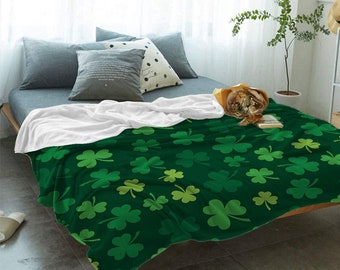 Sherpa Throw Blanket Happy St Patrick's Day Shamrock Leaves Super Soft Cozy Warm Luxury Microfiber Blankets Flannel Fleece Plush Quilt Bedspread for Bed Couch Sofa Green Bicycle Sherpa Throw Blanket Happy St Patrick's Day Shamrock Leaves Super Soft Cozy Warm Luxury Microfiber Blankets Flannel Fleece Plush Quilt Bedspread for Bed Couch Sofa Green Bicycle
