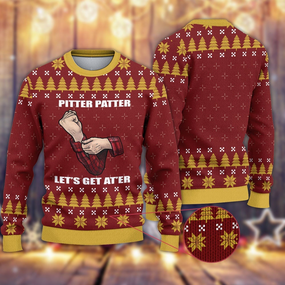 Discover Letterkenny Pitter Patter lets get at'er Ugly Christmas Sweater Apparel,Xmas Sweater, Xmas 2022 Gift,Christmas Gift,Christmas Gift Sweater