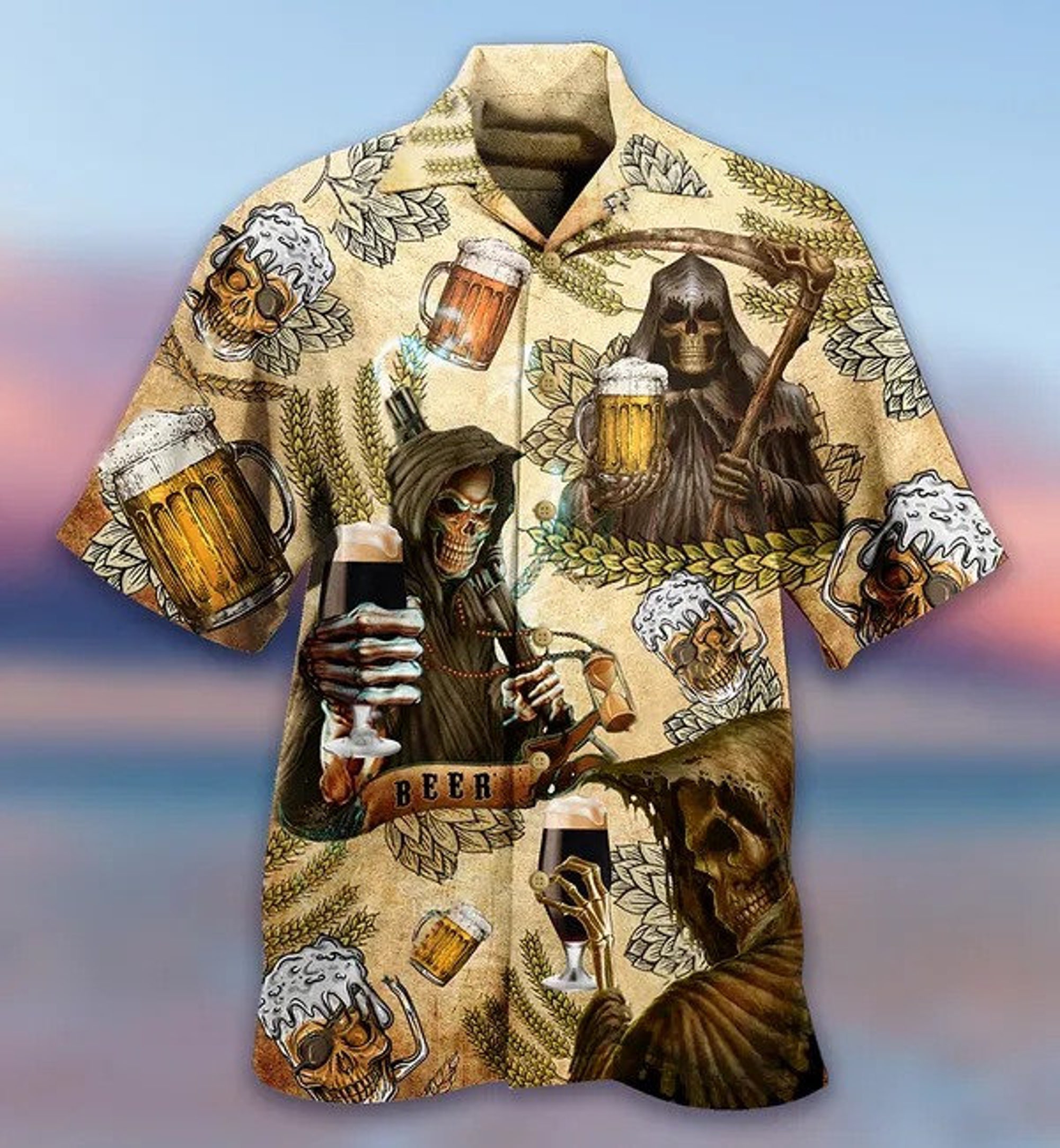 Halloween Skull Skelett Hawaiian Shirt Halloween Skull Skelett Hawaiian Shirt