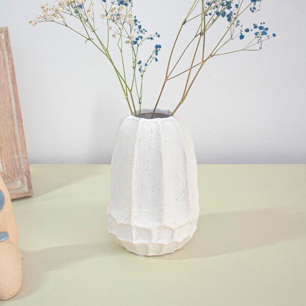 Matte White Vase Etsy