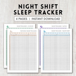 Sleep tracker night shift sleep plan night sleep journal sleep hygiene monthly sleep daily sleep nightly sleep tracker sleep printable sleep