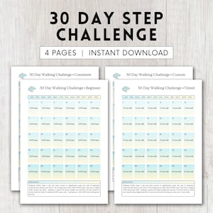 Walking Challenge 30 Day for Step Challenge 30 Day Tracker for 10000 Steps for Daily Step Challenge for Walking Tracker for Activity Tracker